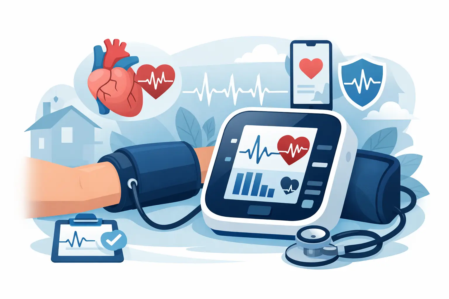 Апарат за кръвно с AFIB за домашно измерване